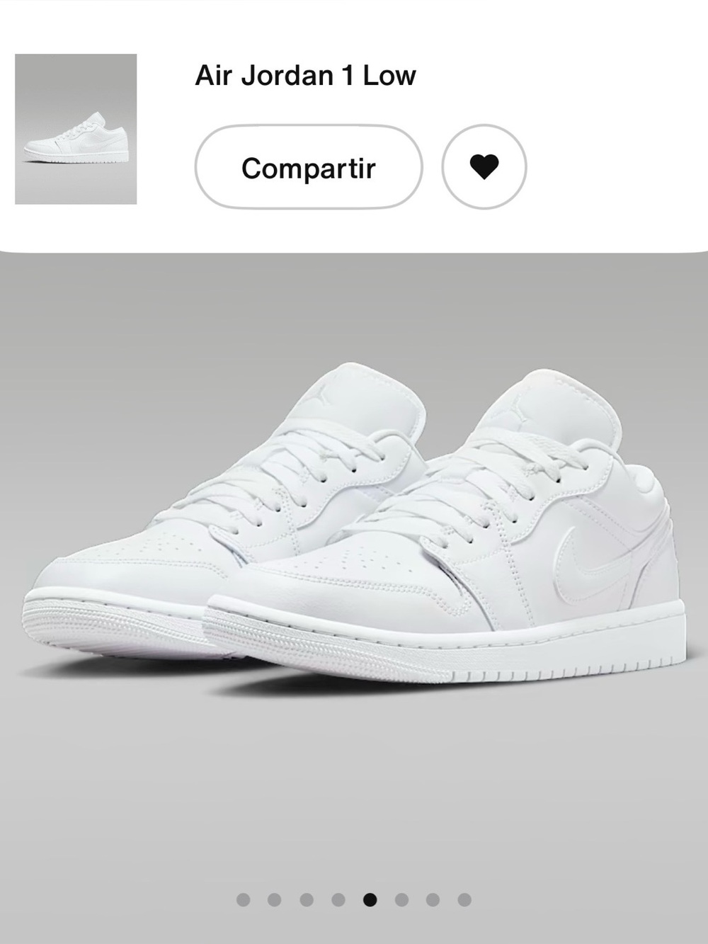 Jordan White Low-Top Sneakers with Black Jumpman